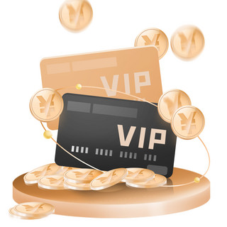 vip签到卡海报模板_立体理财金融VIP会员卡