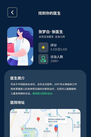 医疗健康APP医生详情页UI设计