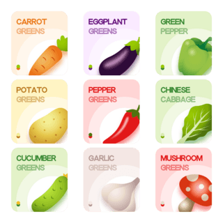app图标ui海报模板_生鲜蔬菜图标icon水果餐饮类app
