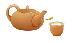 中国风茶叶茶具茶壶茶杯元素