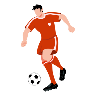 瑞士足球队海报模板_世界杯踢足球运动人物运球矢量