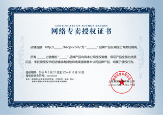 学生奖状证书海报模板_蓝色授权书荣誉证书质感模板