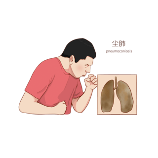 .男人海报模板_常见医疗人物疾病图例尘肺