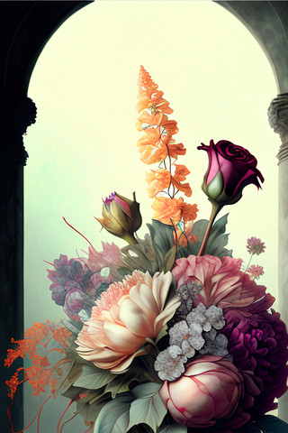 玫瑰花代表着爱情海报模板_花卉植物玫瑰花