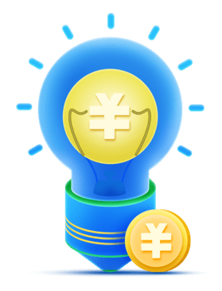 太阳灯泡海报模板_互联网金融理财灯泡创意新能源元素微软风