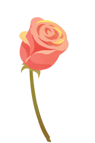 恋爱的酸臭味海报模板_情人节玫瑰花表白恋爱祝福插画元素