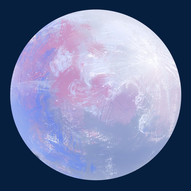 漂亮的自转月球插画素材图片免费下载_高清p