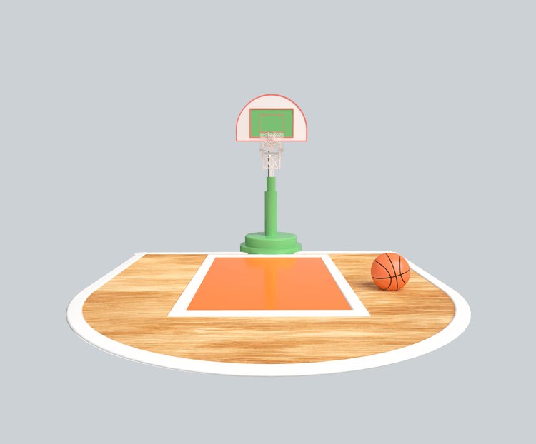 篮球场地装饰图案