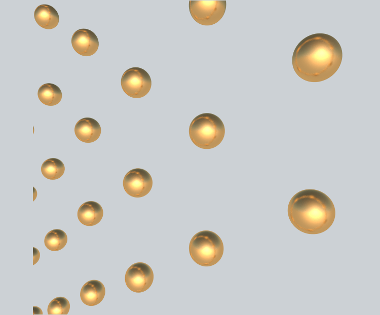 金色圆球装饰图