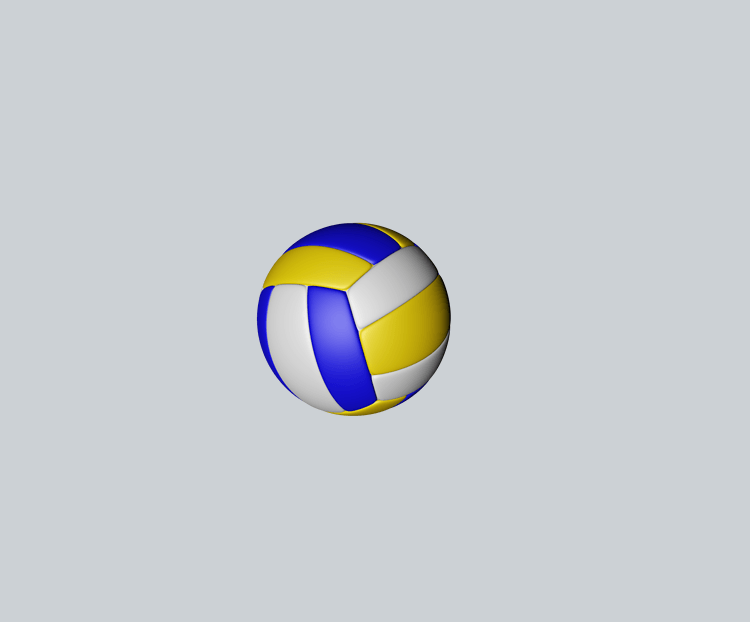 C4D风格运动用品建模排球