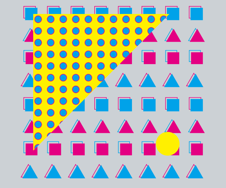 个性几何色块孟菲斯风格可商用元素