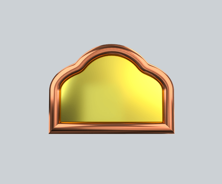 C4D金黄立体不规则图形标题框