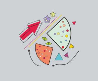 流行趋势孟菲斯组合图形元素