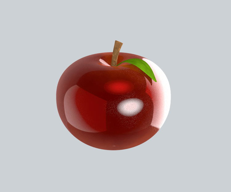 红苹果素材c4d苹果