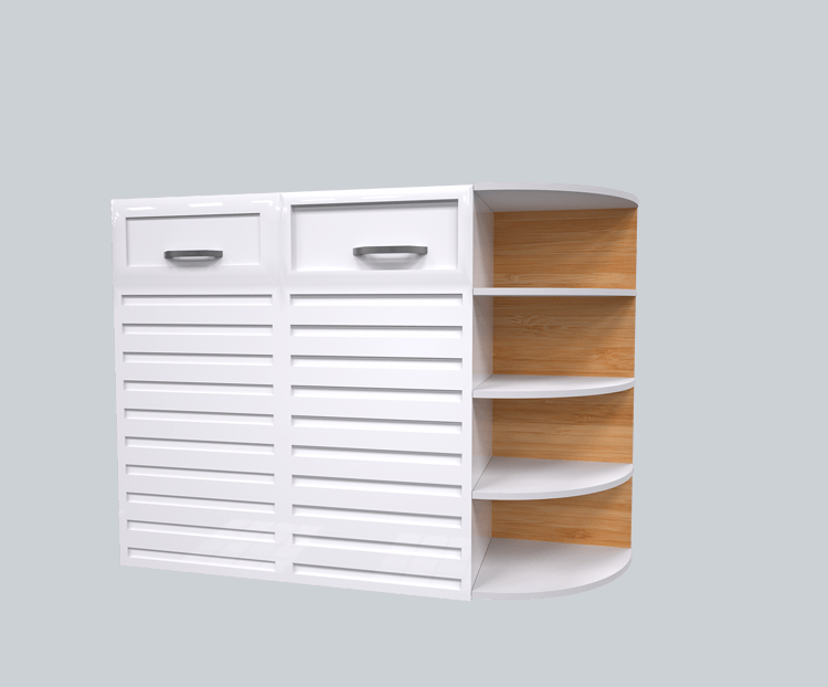 3D仿真木质衣柜