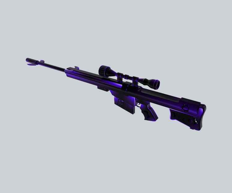 神秘深紫色酷炫炫光狙击枪