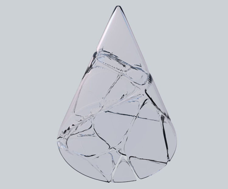 冰冻三角形冰块