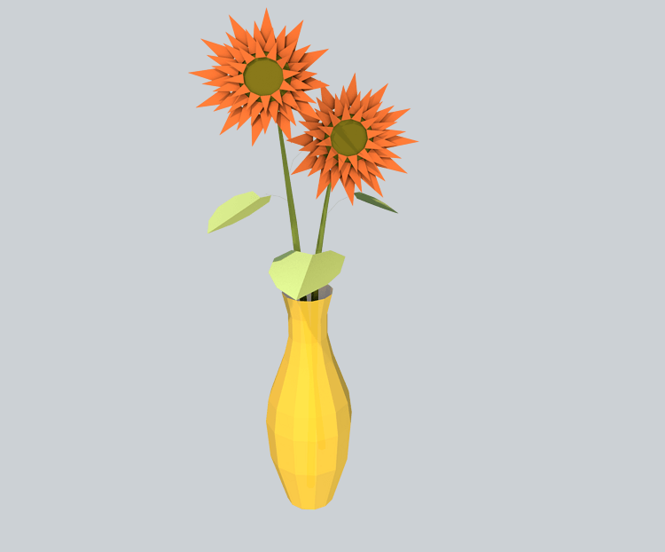 低面抽象花瓶