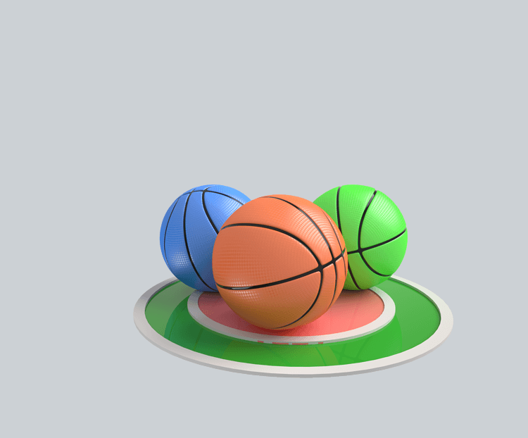 一堆篮球装饰图案