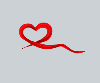 广告设计红色爱心形丝带个人vip和企业vip免费下载免抠元素矢量爱心