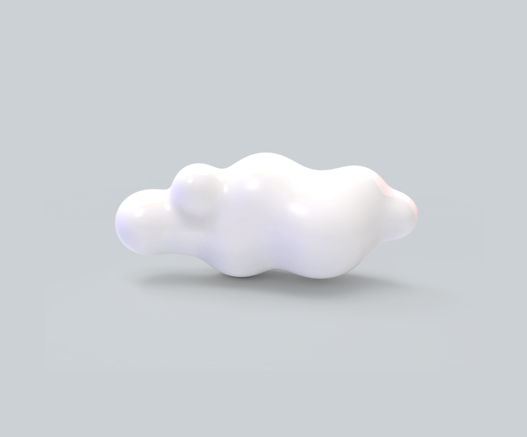 C4D晴天云朵白云立体