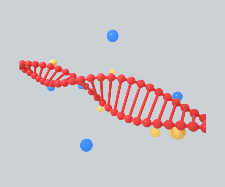 C4D红色DNA遗传螺旋元素
