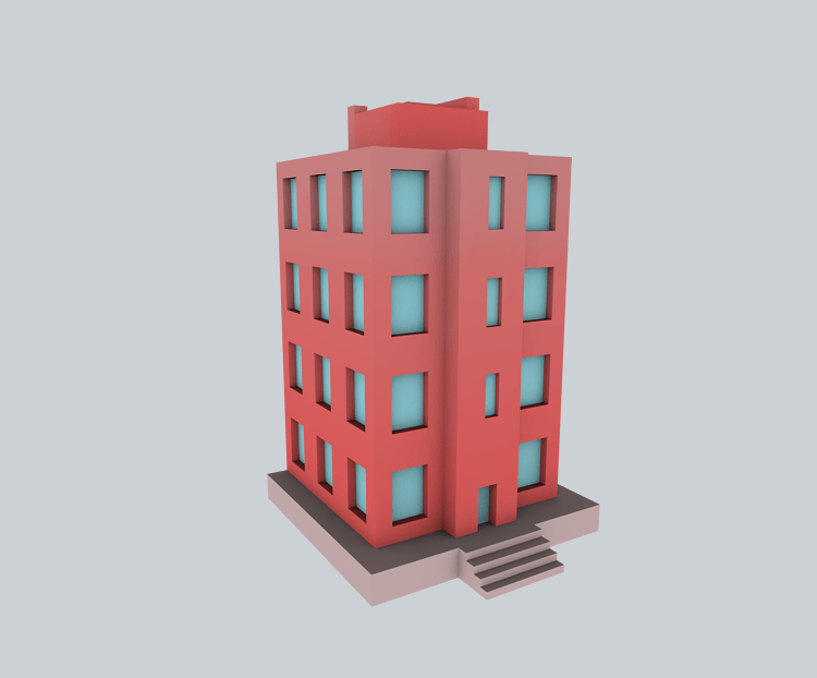 房屋立体大楼c4d