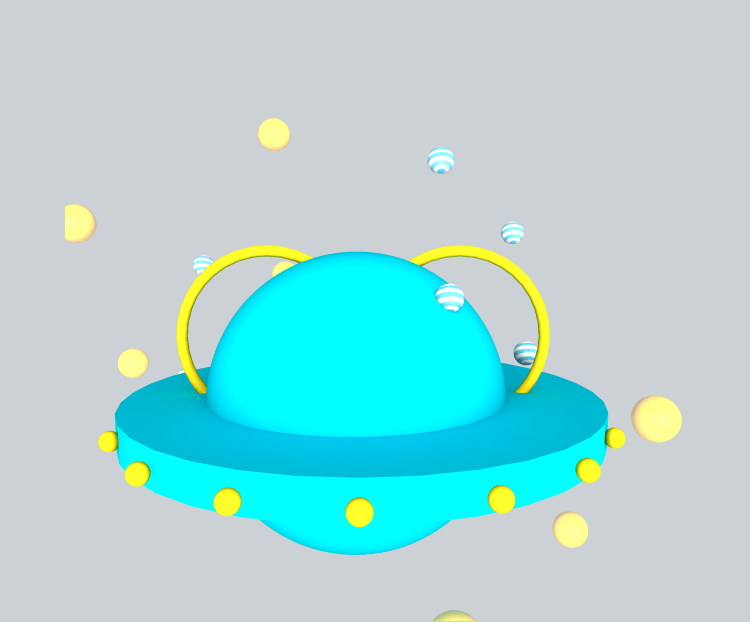 蓝色飞碟UFO