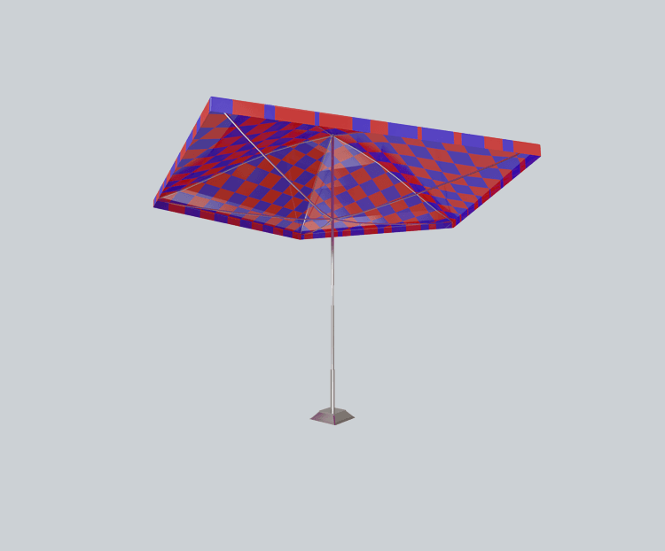 红蓝色伞