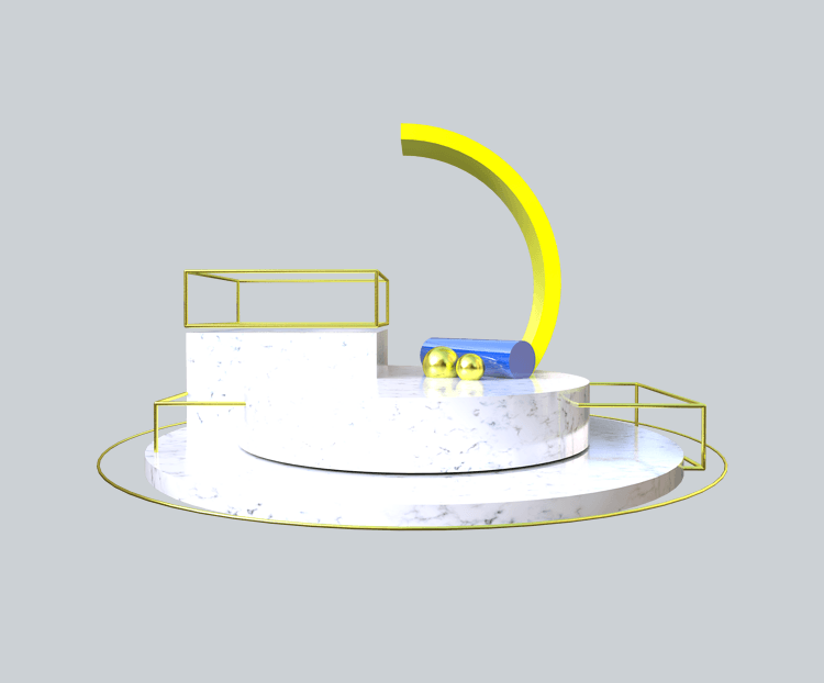 C4D简约电商活动促销展示