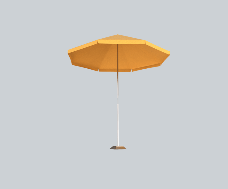黄遮阳伞