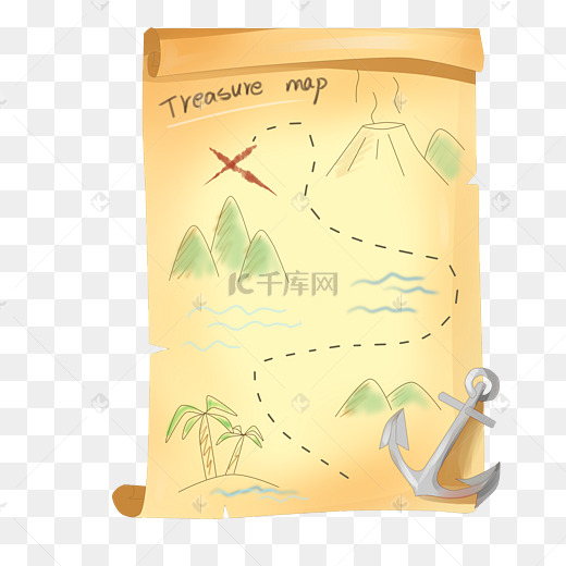 海岛藏宝图图片