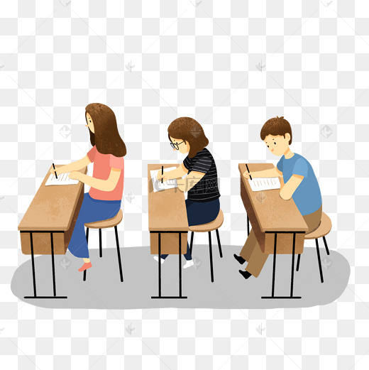 高考考试现场的学生图片