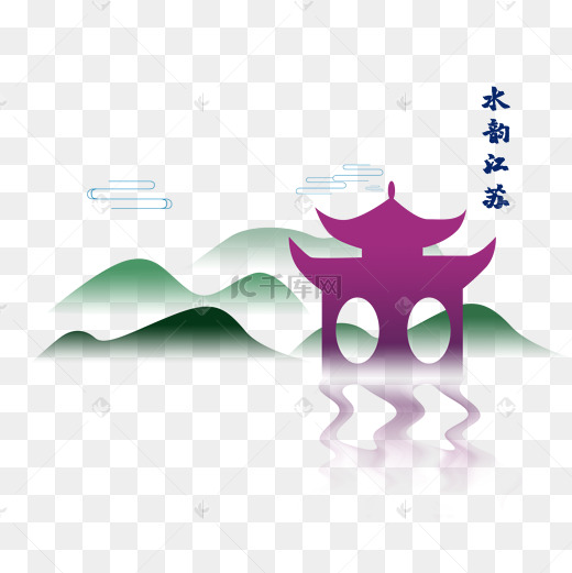 矢量中国风水韵江苏图片