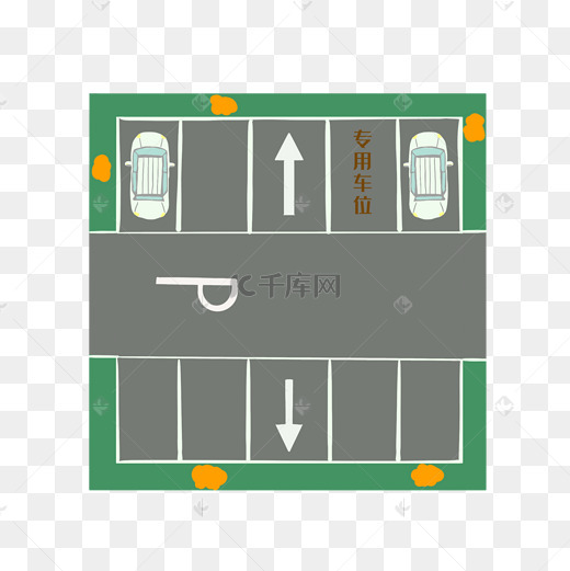 45度交叉停车位怎么画图片