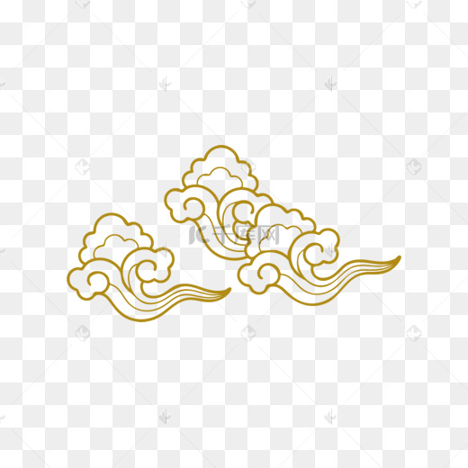 中国风三朵云纹图片