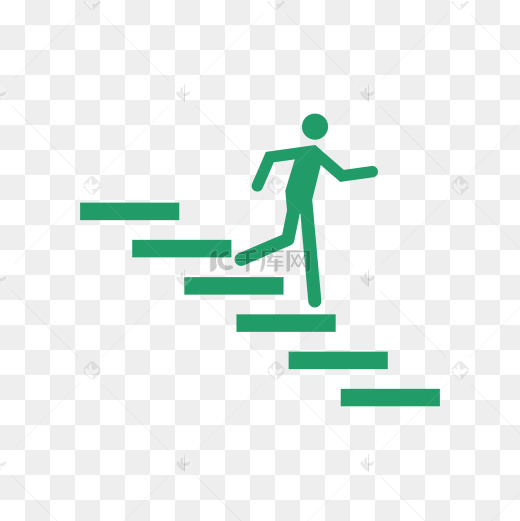 卡通下楼梯