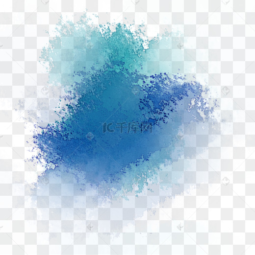 蓝色泼墨图片-蓝色泼墨图片素材免费下载-千库网