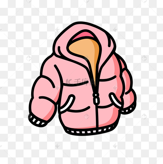 手绘电商平台服装店促销款式棉袄图片