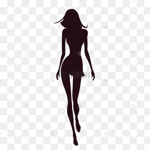 女性模特剪影图片