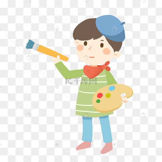 小画家免抠png素材图片