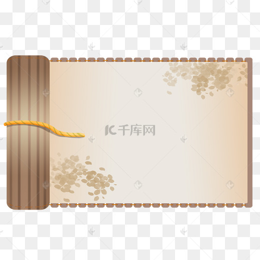 古风画卷卷轴图片