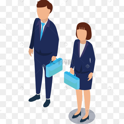 灰色创意拜访客户元素图片