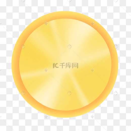 金属质感圆形标签