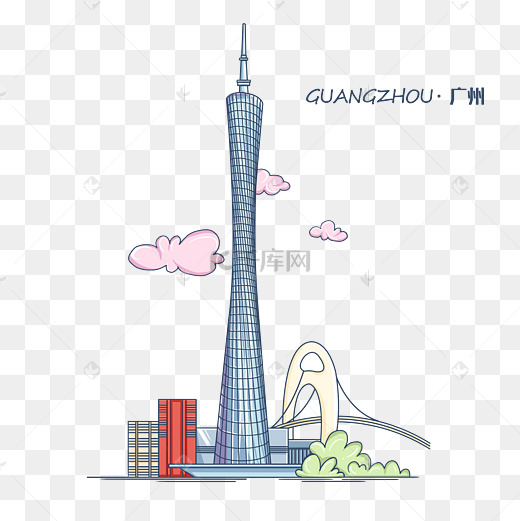 沿海城市中国广州小蛮腰图片