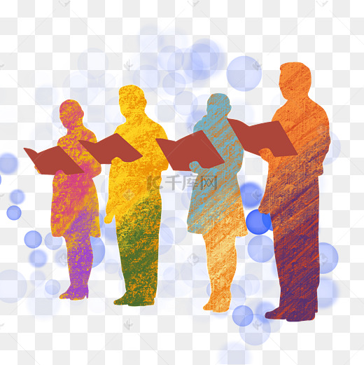 朗读朗诵剪影图片