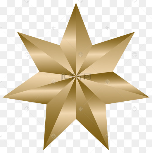 七角星卡通风格装饰图片