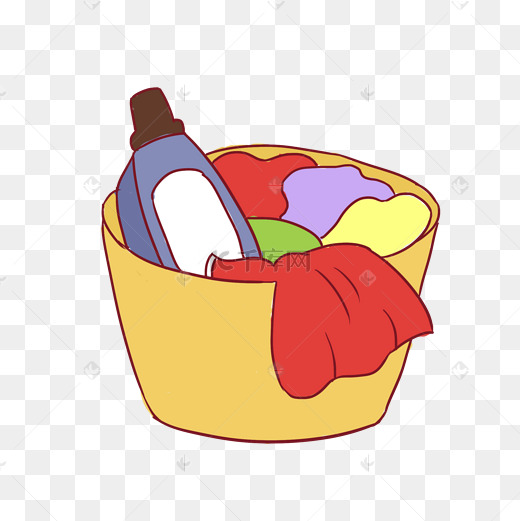 洗衣液手绘卡通图片