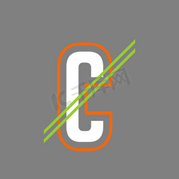 c字母c免抠艺术字图片_创意字母C时尚