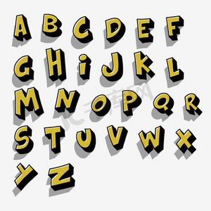 立体组合字母lps艺术字体-立体组合字母lps字体设计效果-千库网